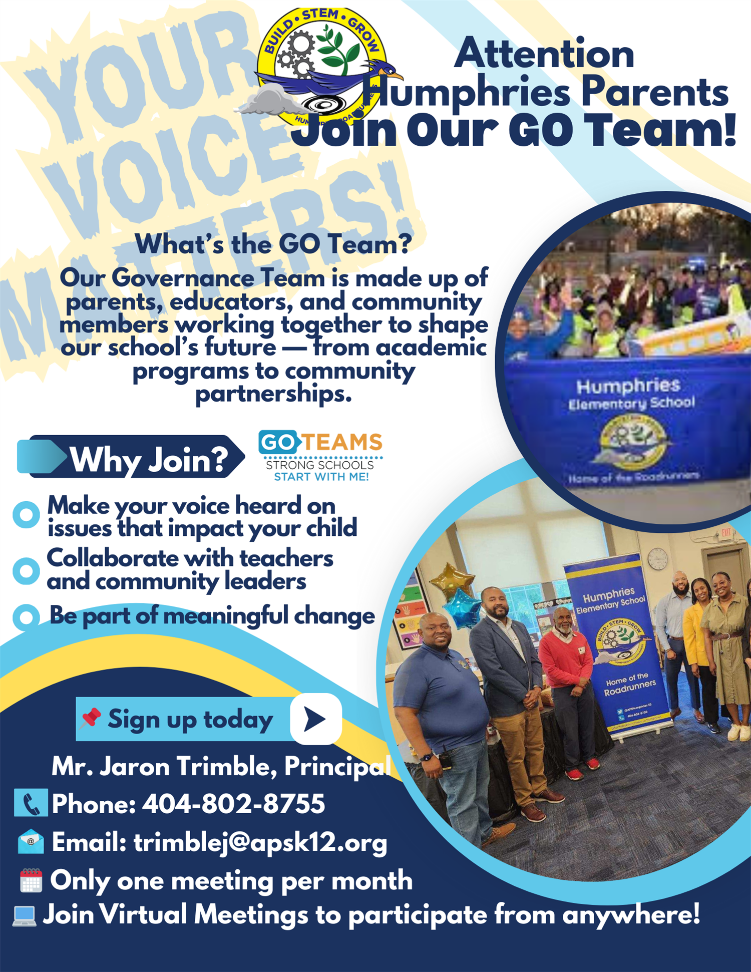 Attention Parents, Join our GO Team! 